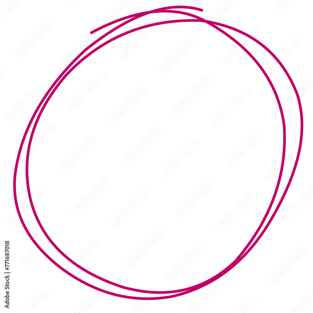 Hand Drawn Circle Colorful line Hand Drawn Circle Colorful line