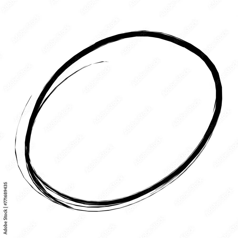 hand drawn black circle brush hand drawn black circle brush