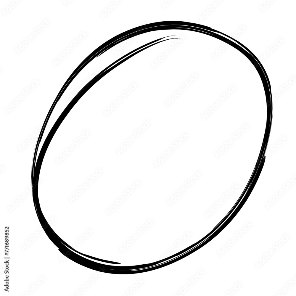 hand drawn black circle brush hand drawn black circle brush