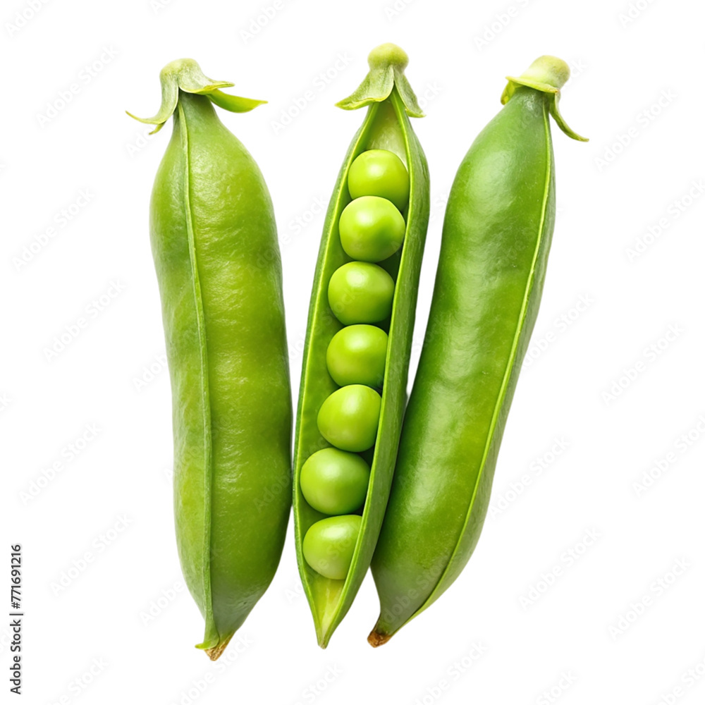 Fresh peas, isolated on transparent background. Fresh peas, isolated on transparent background.