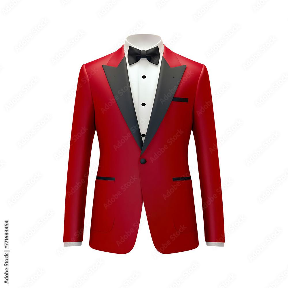 Tuxedo suit mockup isolated on transparent background Tuxedo suit mockup isolated on transparent background