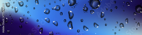 Gotas de agua realistas en un gradiente moderno