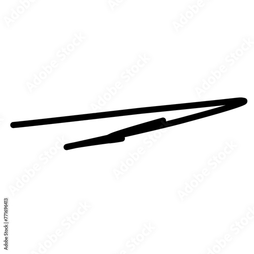 Hand Drawn Lines, Underlines, vector ilustration