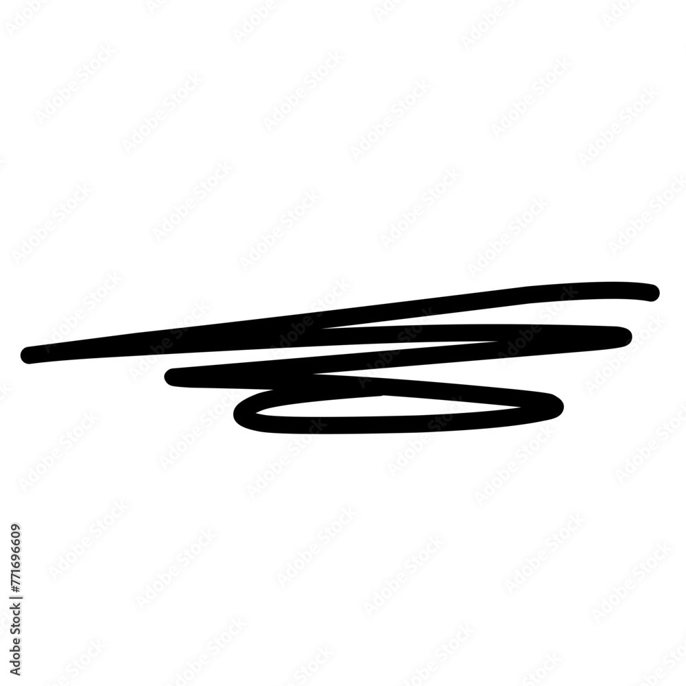 Hand Drawn Lines, Underlines, vector ilustration Hand Drawn Lines, Underlines, vector ilustration
