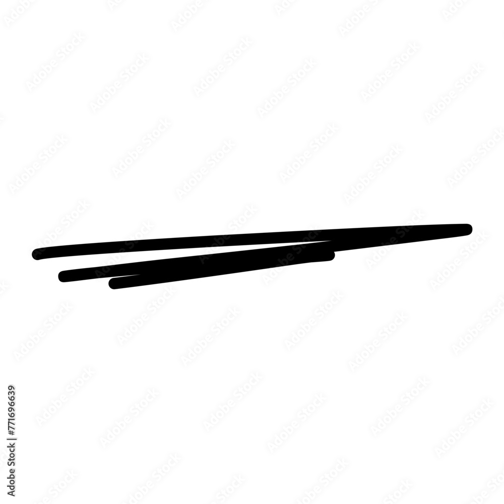 Hand Drawn Lines, Underlines, vector ilustration Hand Drawn Lines, Underlines, vector ilustration