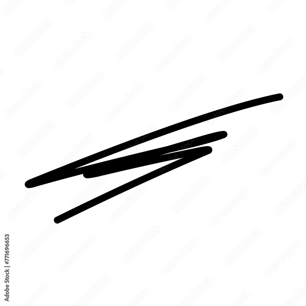 Hand Drawn Lines, Underlines, vector ilustration Hand Drawn Lines, Underlines, vector ilustration