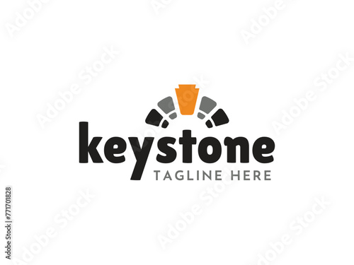 modern keystone logo design