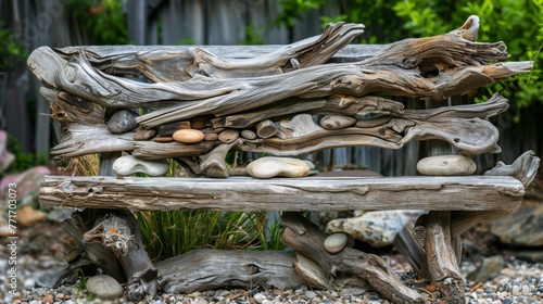Driftwood and Rock the Bench