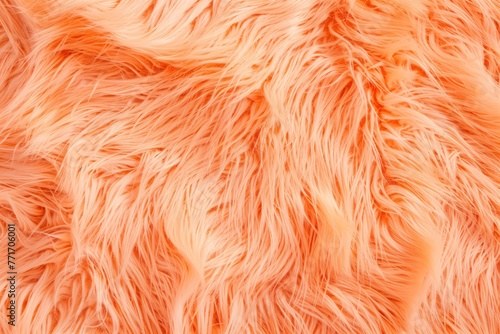 Peach fuzz faux fur texture with pronounced fibers. 