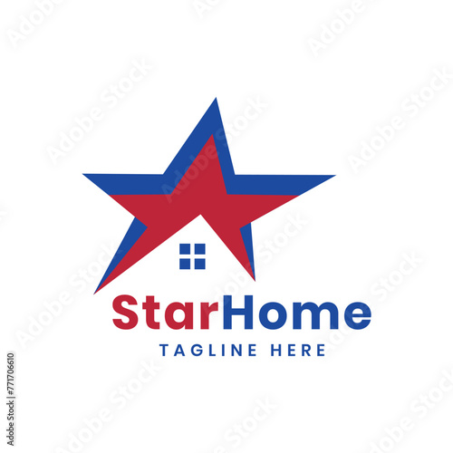 Star Home creative modern business Logo design vector template