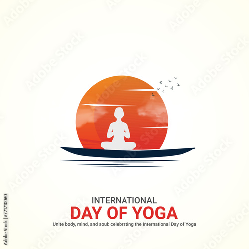 international yoga day, international yoga day creative ads design Jun 2, vector, art, illustration, 3d,
