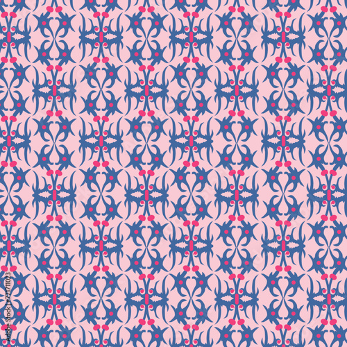 Indonesian Traditional Batik Pattern Background