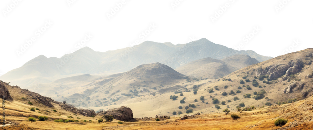 Fototapeta premium Picturesque mountain landscape, cut out