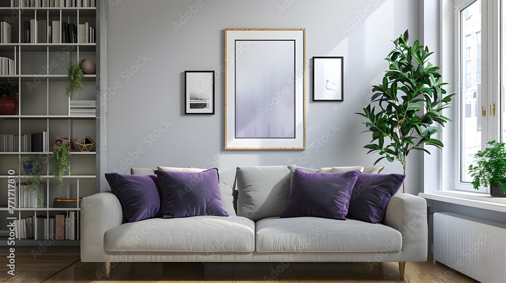 Industrial home interior design of modern living room. Industrial home interior design of modern living room.