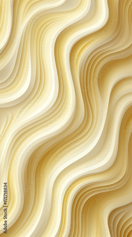 Creamy Beige Abstract Waves Background

