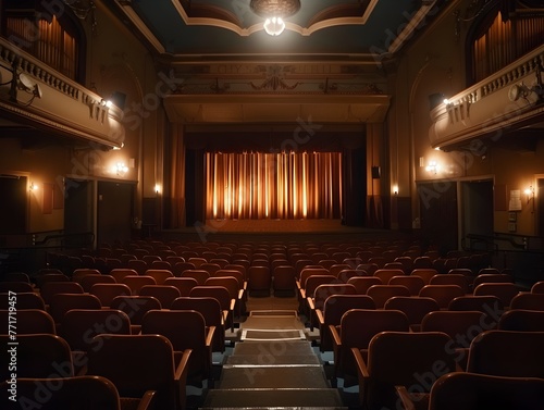 Intimate Anticipation: A Serene Theater Prepared for Live Performance