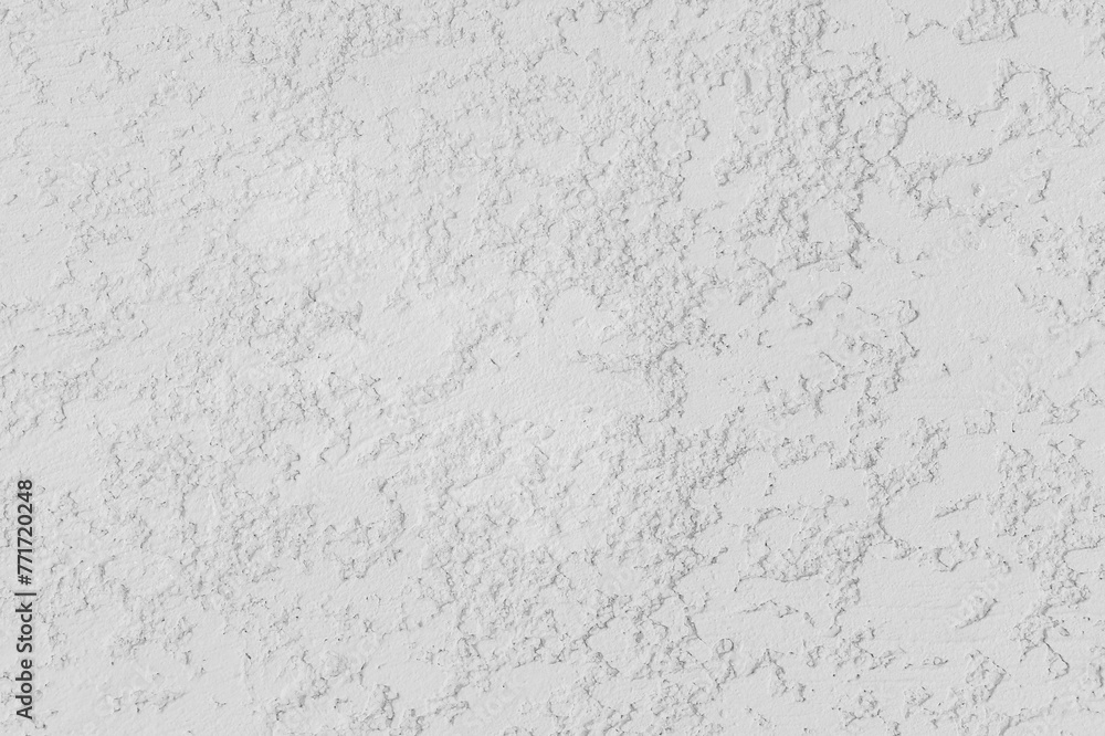 Fototapeta premium Rough White Wall Plaster Solid Surface Stucco Background Cement Concrete Texture Backdrop