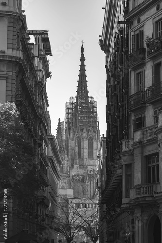 Santa Maria del Mar church in the Ribera district of Barcelona, Spain © EnginKorkmaz