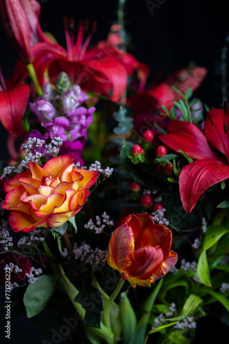 Close up of bouquet of flowers