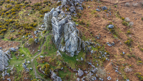 Roche rock aerial shot