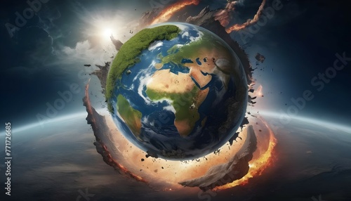 earth going through cycles of creation and destruction © Muhammad