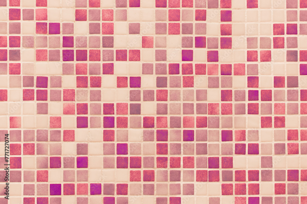 Mosaic Square Ceramic Tiles Light Pink Color Abstract Bath Pattern Toilet Texture Background Mosaic Square Ceramic Tiles Light Pink Color Abstract Bath Pattern Toilet Texture Background
