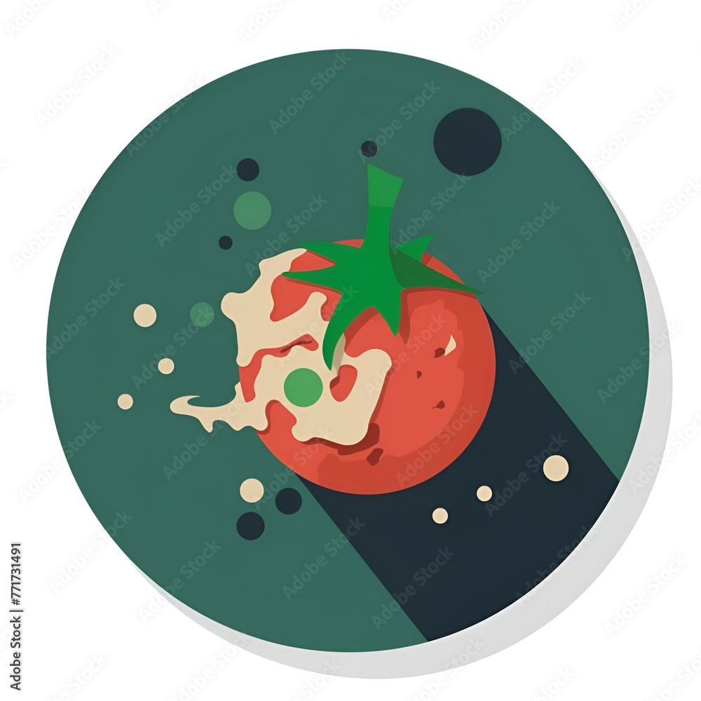 tomato on plate tomato on plate