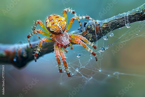 Spider on a Tree Branch photo