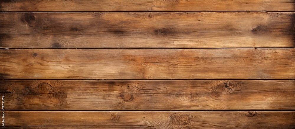 A closeup shot showcasing the intricate pattern of the brown hardwood plank flooring, with a blurred background for added depth A closeup shot showcasing the intricate pattern of the brown hardwood plank flooring, with a blurred background for added depth