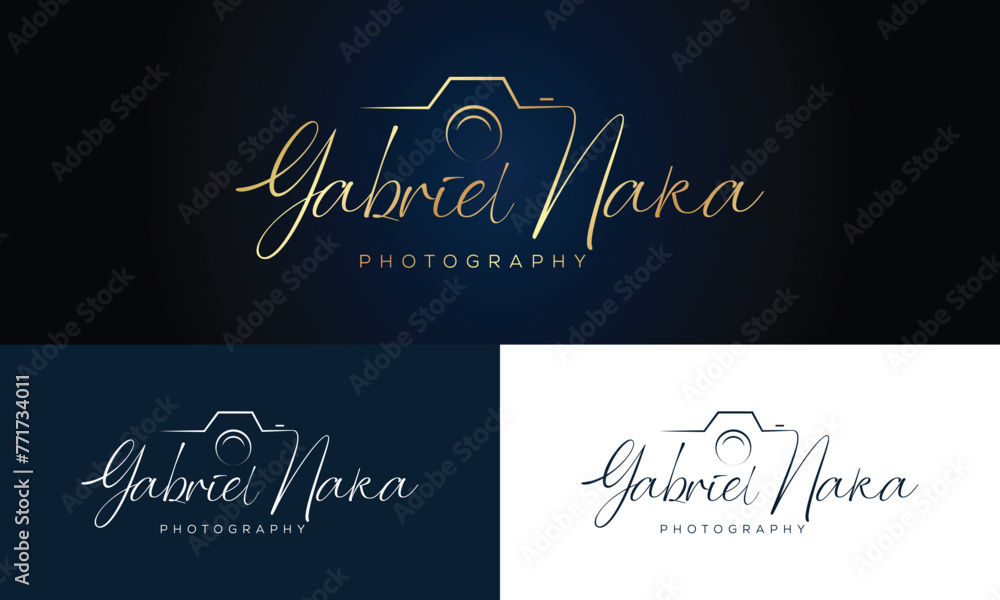 Camera photography logo icon vector template