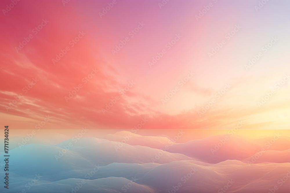 Soft hues blend together in a mesmerizing dynamic sunrise gradient.