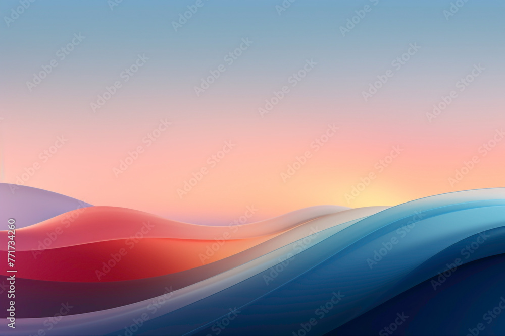 Embrace the serenity of dawn as the dynamic sunrise gradient unfolds.