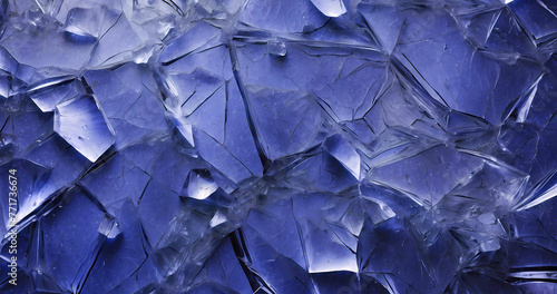 Beautiful cracked ice surface texture background