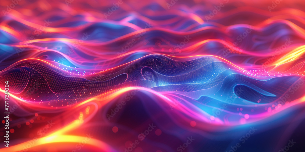 Abstract technology art Futuristic background energy wave shape lines ...