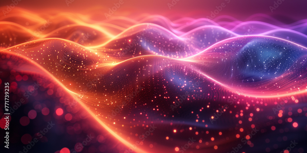 Abstract technology art Futuristic background energy wave shape lines ...