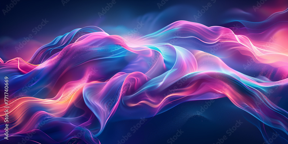 Abstract technology art Futuristic background energy wave shape lines ...