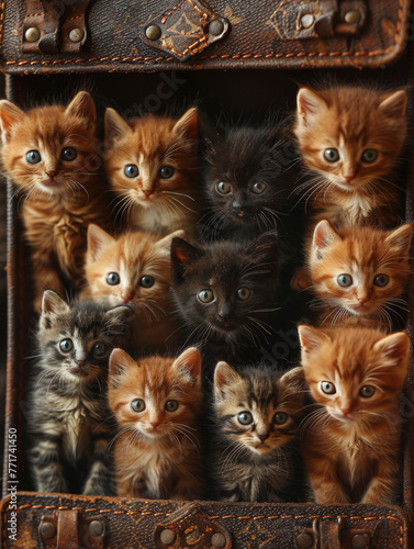 CATs in luxury bag © robertchouraqui