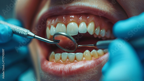 showing the importance of floride for teeth. The image should be a realistic and detailed photograph showing a dental clinic,generative ai photo