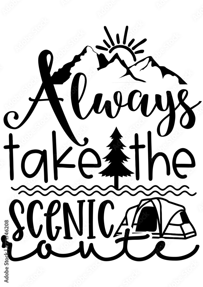 Stylish , fashionable and awesome adventure typography art and illustrator .Collection of written phrases, slogans or quotes decorated with travel and adventure elements, adventure icon set.
