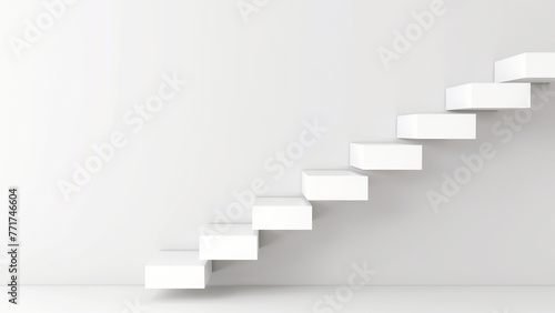 A minimalistic grayscale concept image of stairs symbolizing next steps. The background is simple and unobtrusive photo