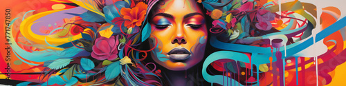 Discover the soul of the city with a psychedelic street art mural as your guide.