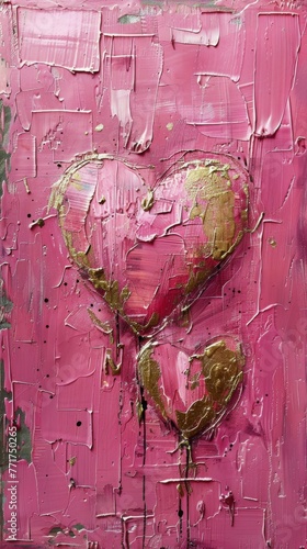 Many Hearts Close-Up on Cloth