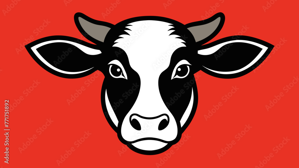 Cow Head Vector High-Quality Illustrations for Your Design Needs