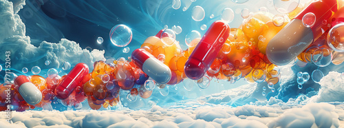 Pharmacy-themed storytelling cover: Classic meets modern in captivating narrative imagery.generative ai photo
