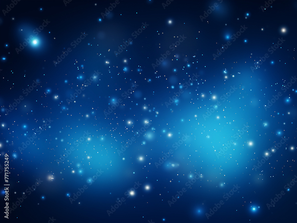 Starry heavens blue with a cosmic touch. AI Generation.