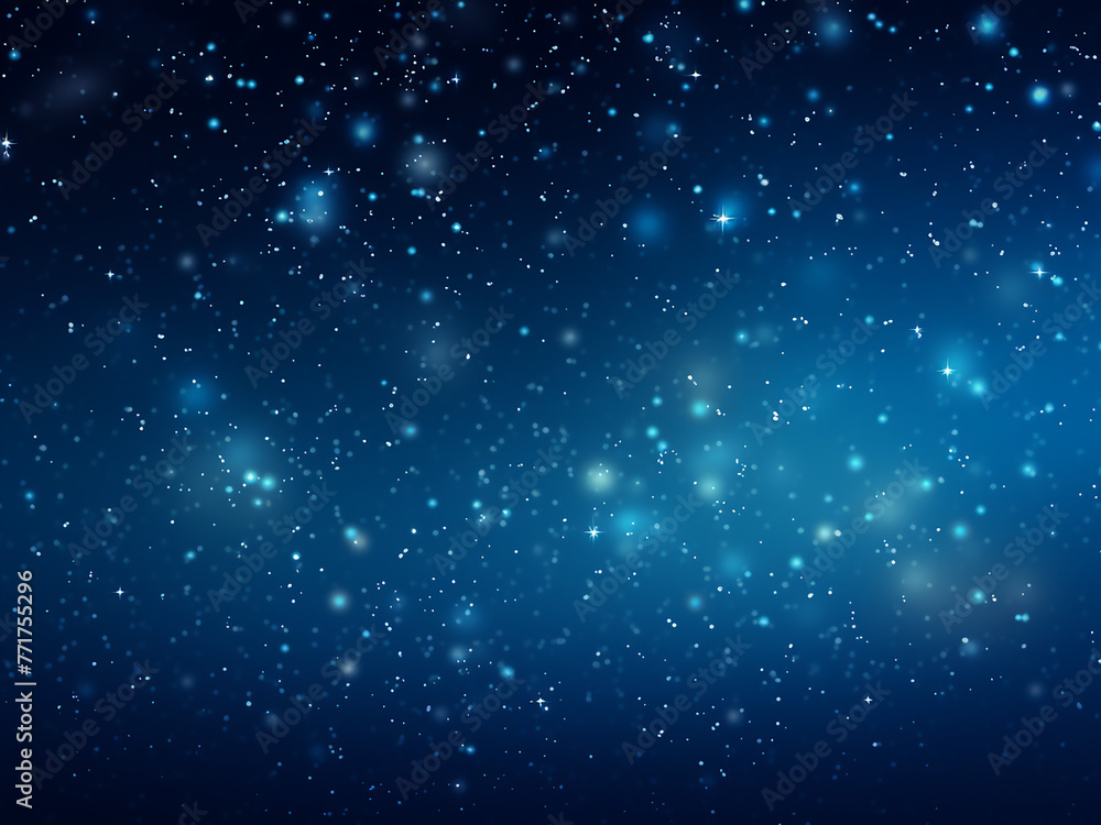 Starry heavens blue: a cosmic canvas. AI Generation.