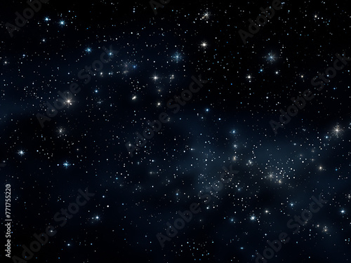 Mystical space unfolds in starry heavens dark. AI Generation.