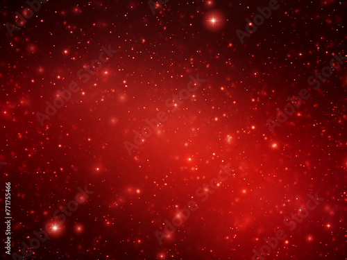 The universe's canvas: Starry heavens red. AI Generation.