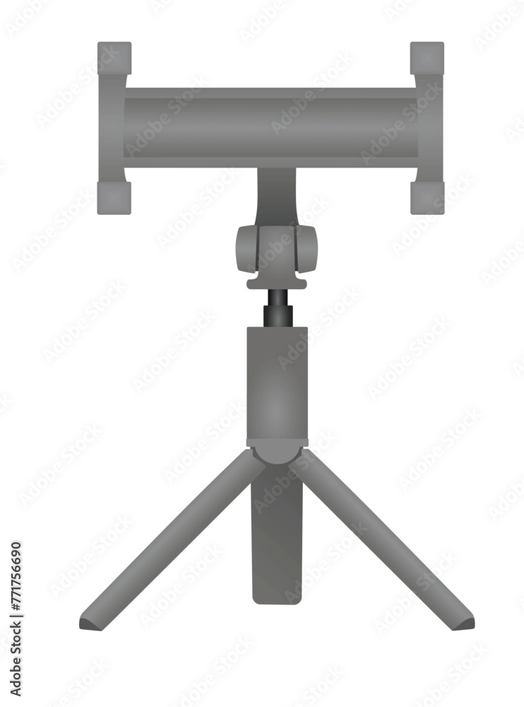 Selfie stick monopod. vector illustration