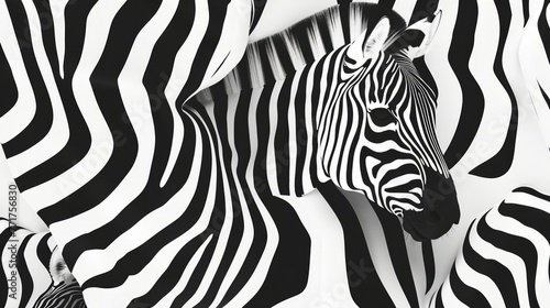 Zebra Pattern Optical Illusion